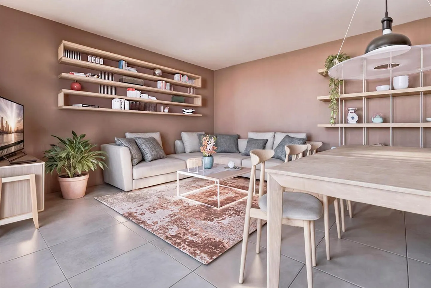 MODERN 3.5 ROOMS NEW BUILDING WITH TERRACE IN AGNO - Photo 2 of 7