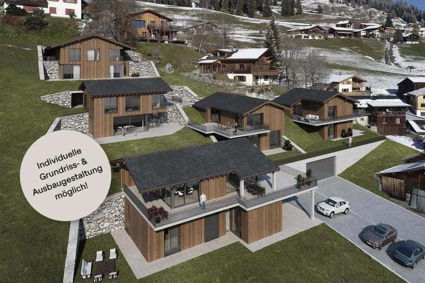 Individualisierbares Einfamilienhaus im Prättigau - Foto 1 von 6