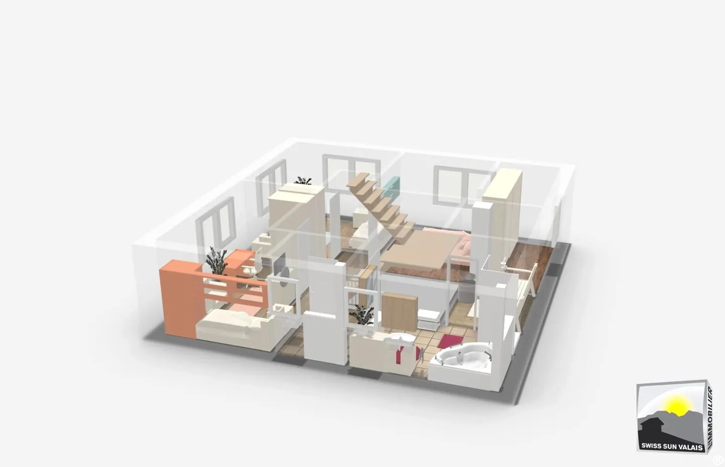 Roof-Top: villa contemporanea MAGnIFIC 4.5 pces di 158 mq - Foto 13 di 16