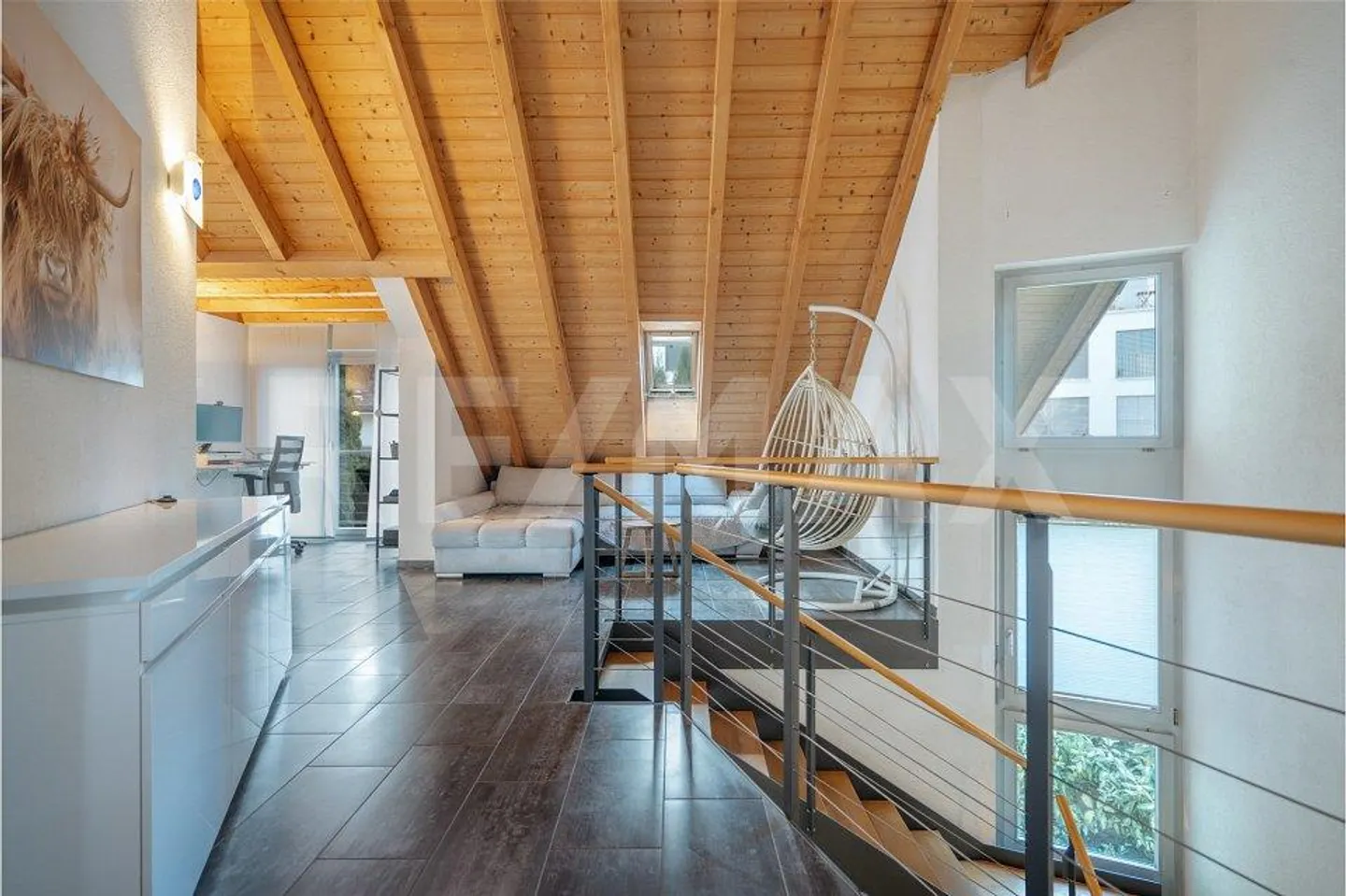 Où la lumière et le panorama façonnent les espaces : Maison individuelle au Heitersberg - Photo 11 sur 13
