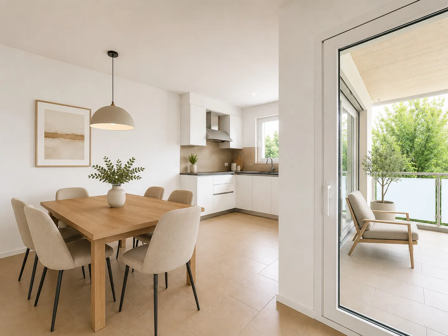MODERN AND WELCOMING 3.5 ROOMS WITH LARGE TERRACE IN CURIO - Photo 3 of 10