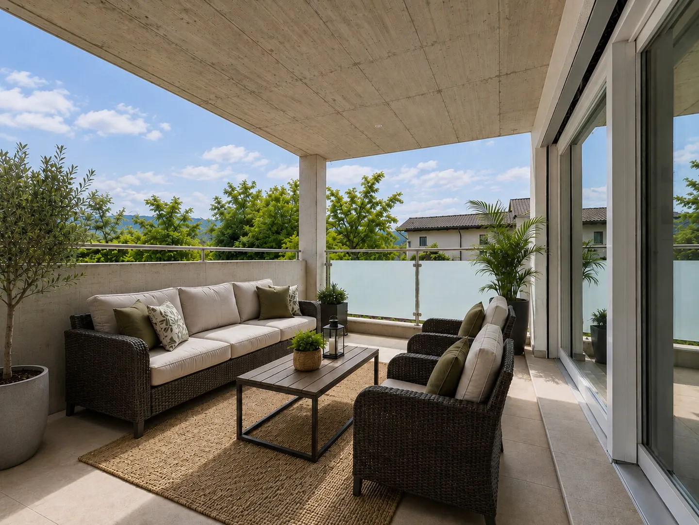 MODERN AND WELCOMING 3.5 ROOMS WITH LARGE TERRACE IN CURIO - Photo 4 of 10