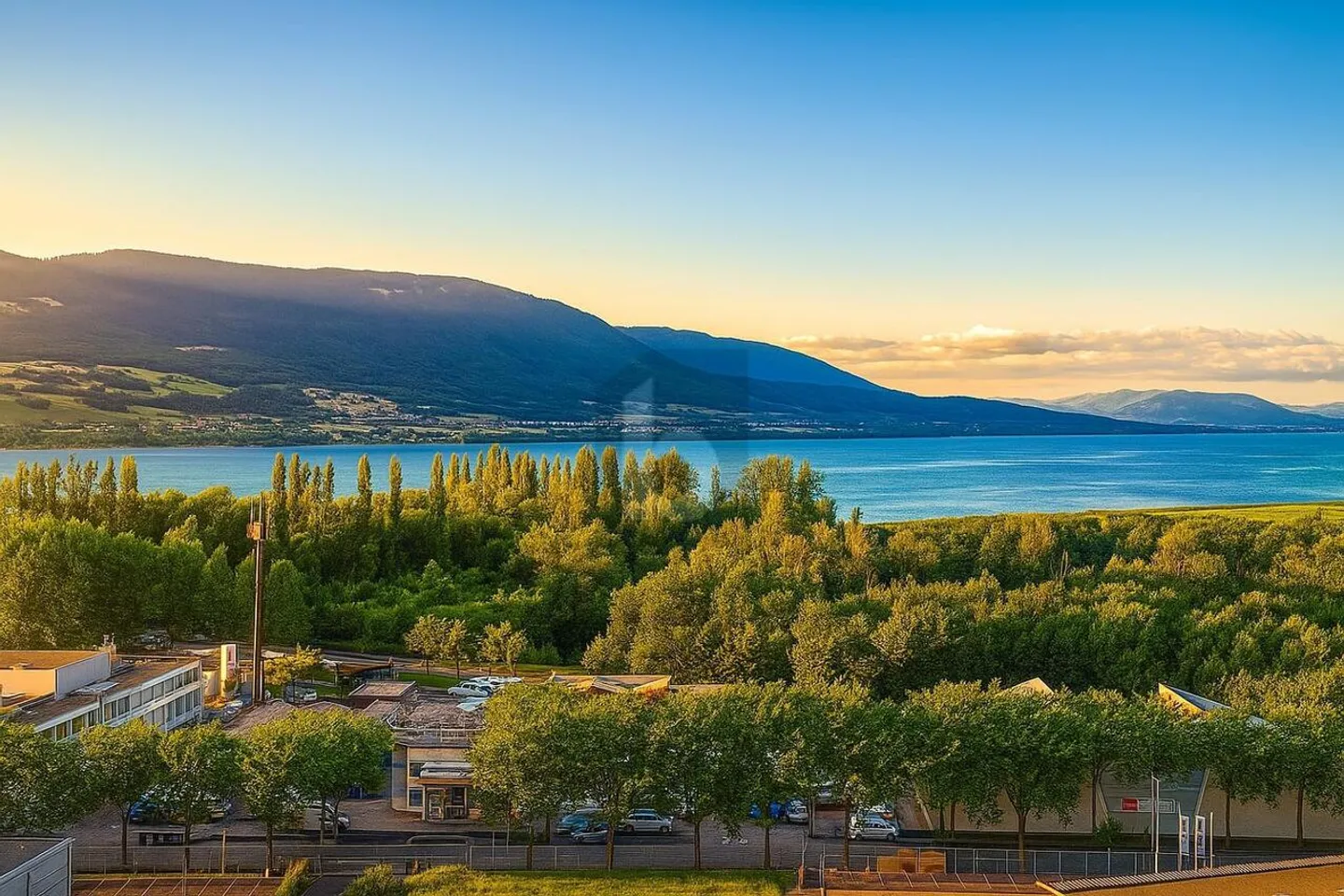 VUE IMPRENABLE SUR LE LAC ET LA VILLE - Photo 1 sur 5
