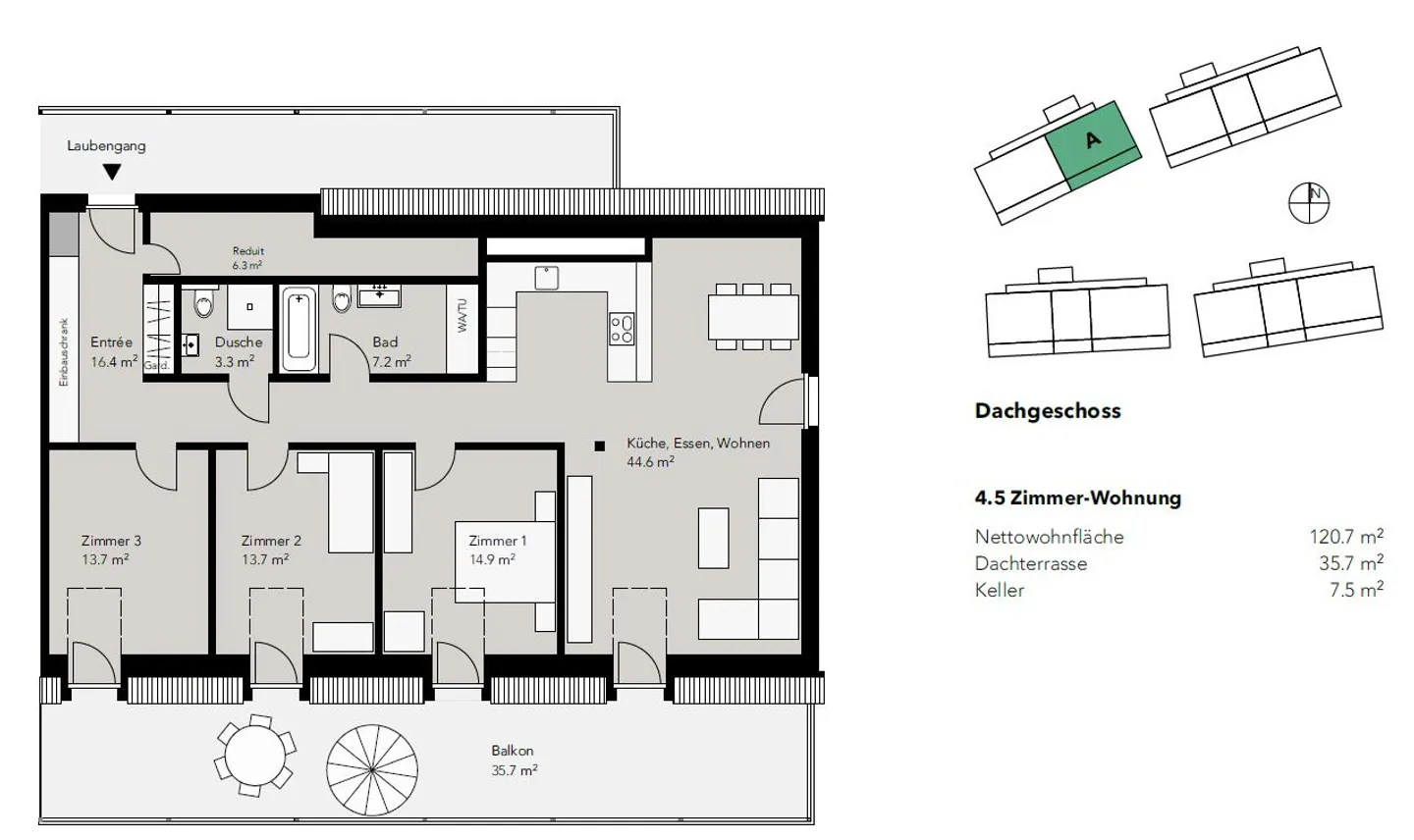 Moderne Wohnung in Ruhiger Lage - Foto 2 von 9