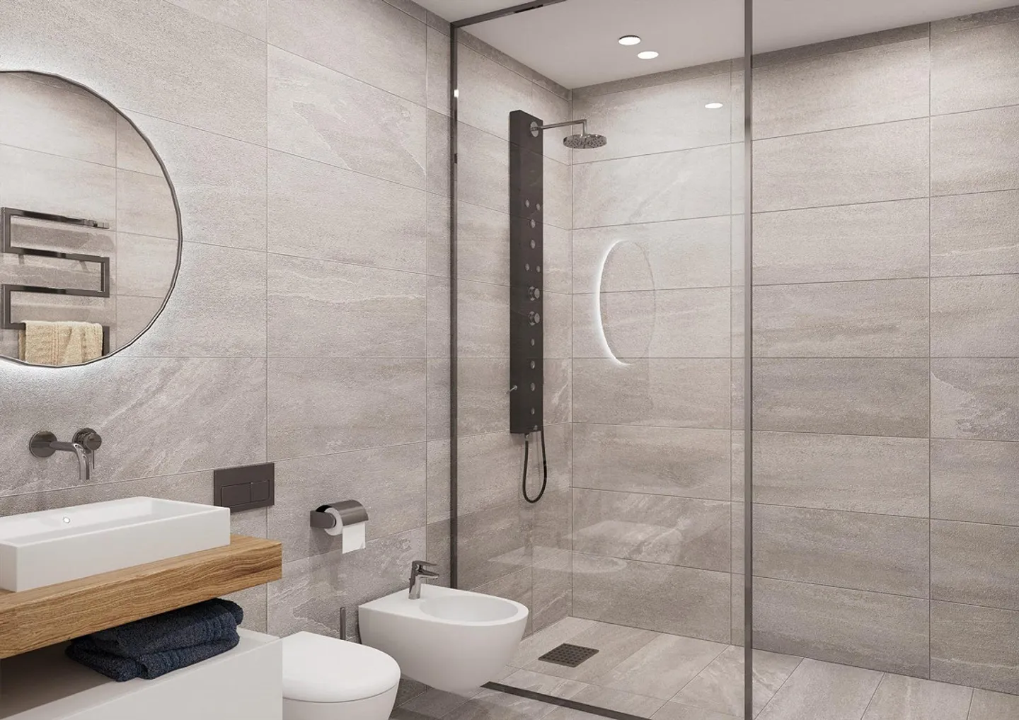 MODERN 3.5 ZIMMER LETZTE ETAGE MIT DACH TERRASSE IN VACALLO - Foto 3 von 7