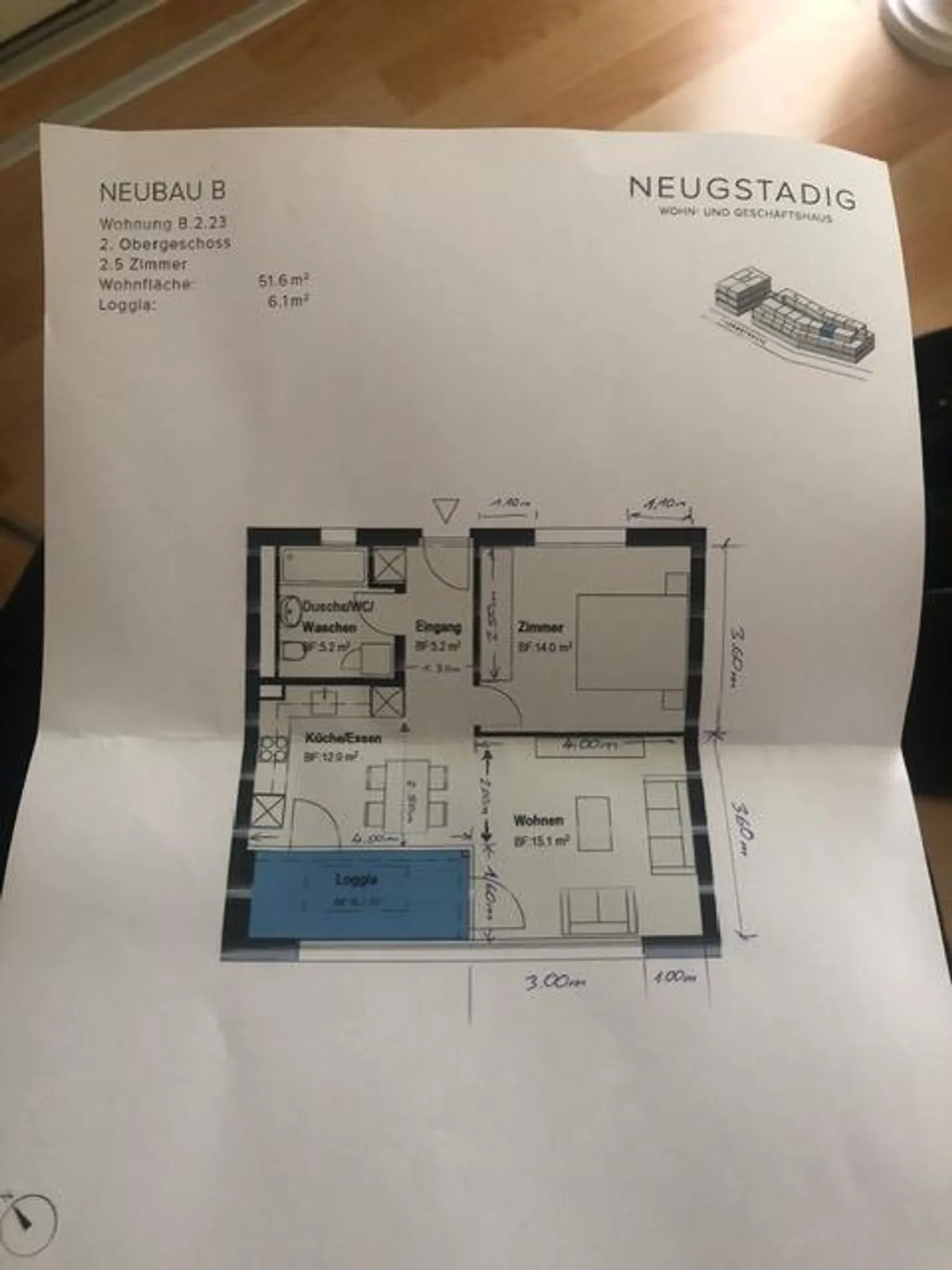 Modern 2.5-room apartment with loggia in Liestal - Photo 10 of 10