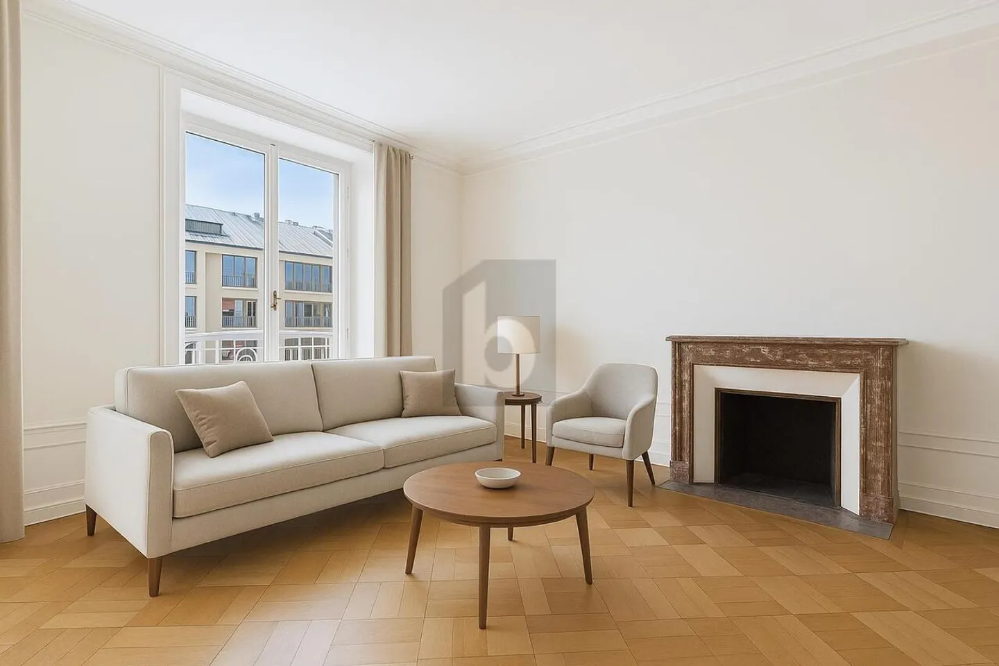 HAUSSMANNISCHE UND HOCHWERTIGE WOHNUNG MIT AUSSICHT IN CHAMPEL - Foto 2 von 6