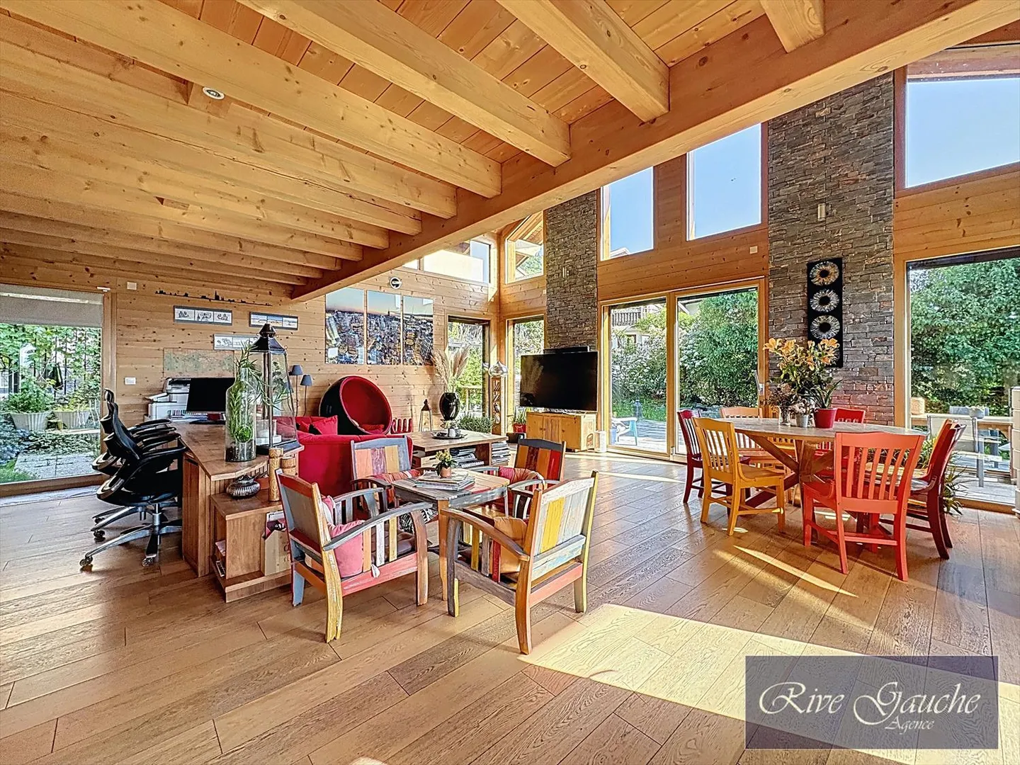 Villa d'architecte à Saint-Cergues (FR) avec piscine intérieure - Photo 4 sur 13