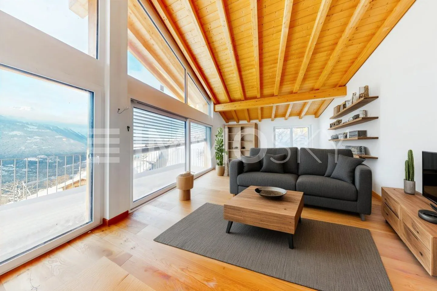 Charmante Dachwohnung in Erschmatt - Foto 1 von 5