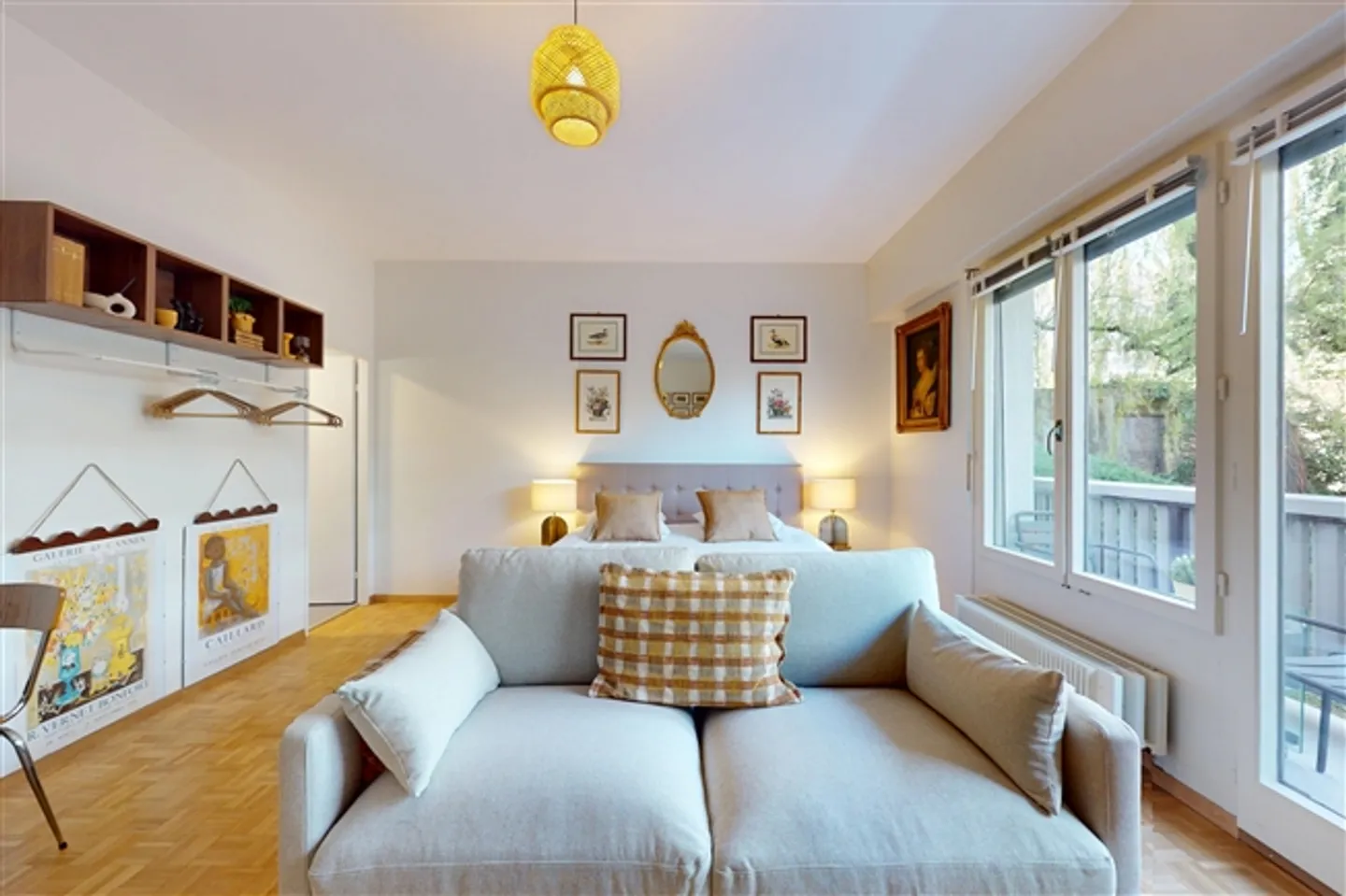 Studio spacieux et lumineux avec balcon à Malagnou, Genève - Photo 3 sur 7