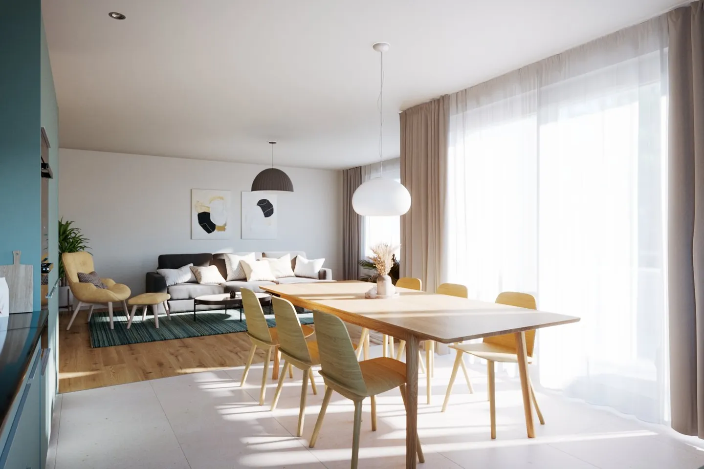 Vie moderne avec vue sur les Alpes – Appartements de 3,5 pièces au Rötiweg (1 / 3 / 5 / 7) - Photo 2 sur 6