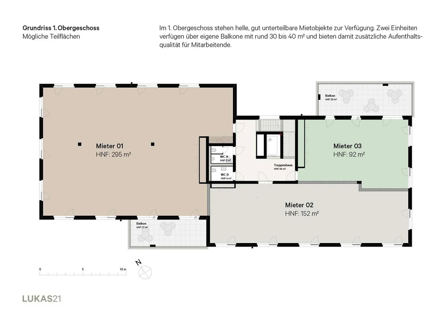 Espaces de bureau de 92m2 à 518m2 - adaptés à votre entreprise - Photo 6 sur 10