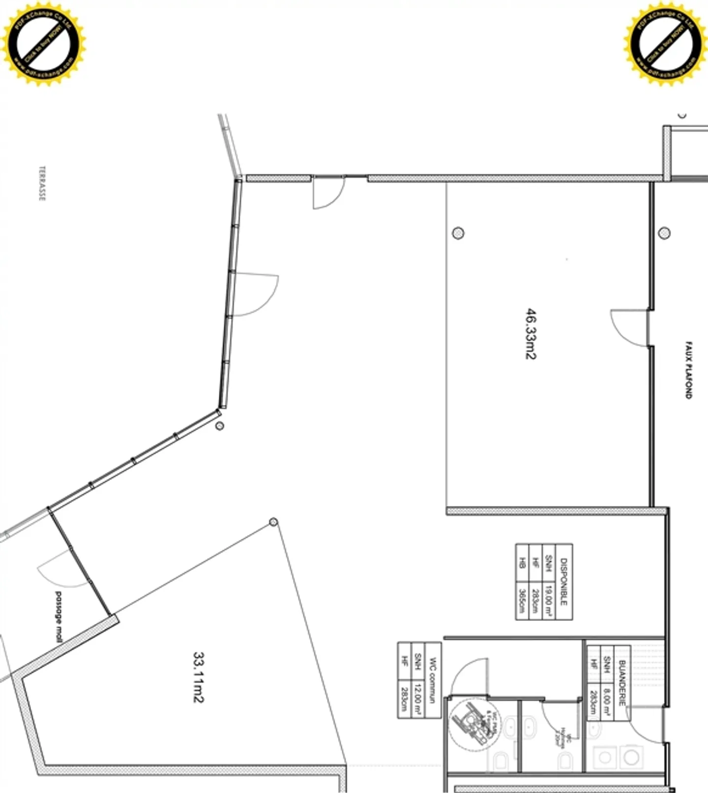 À louer dans le Les Sources Medical Center à Saxe, espace commercial semi-fini d'environ 45 m2 - Photo 5 sur 5
