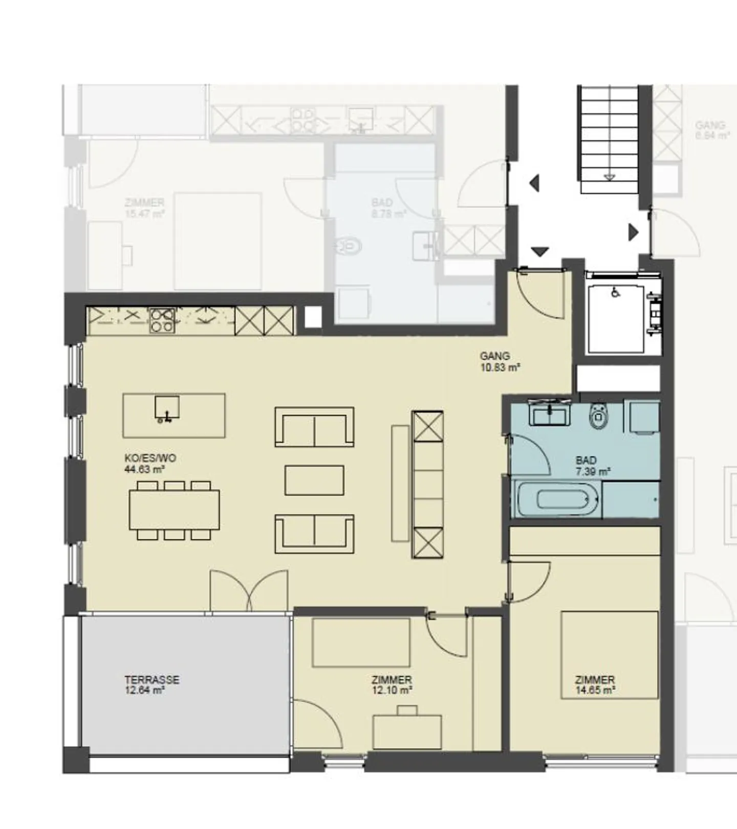 Geräumige 3.5-Zimmer-Wohnung - Foto 5 von 6