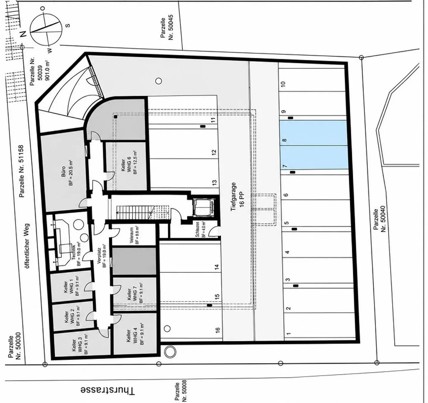 Spacious underground parking spaces for sale - Photo 2 of 4