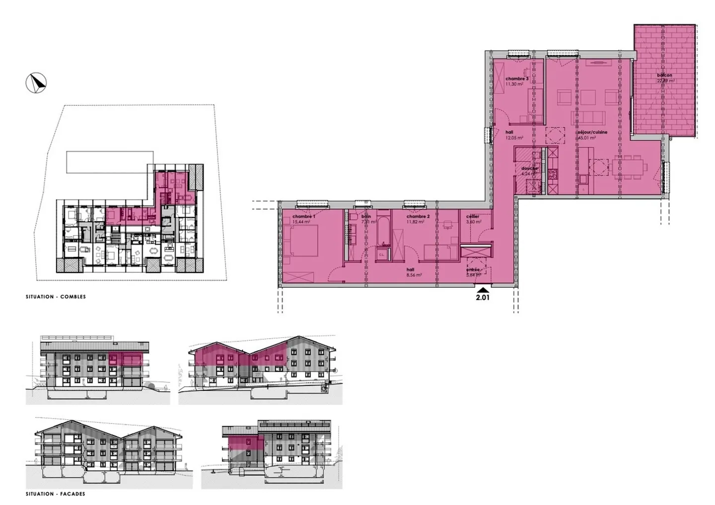 Appartamento contemporaneo ad Auboranges - Foto 5 di 5