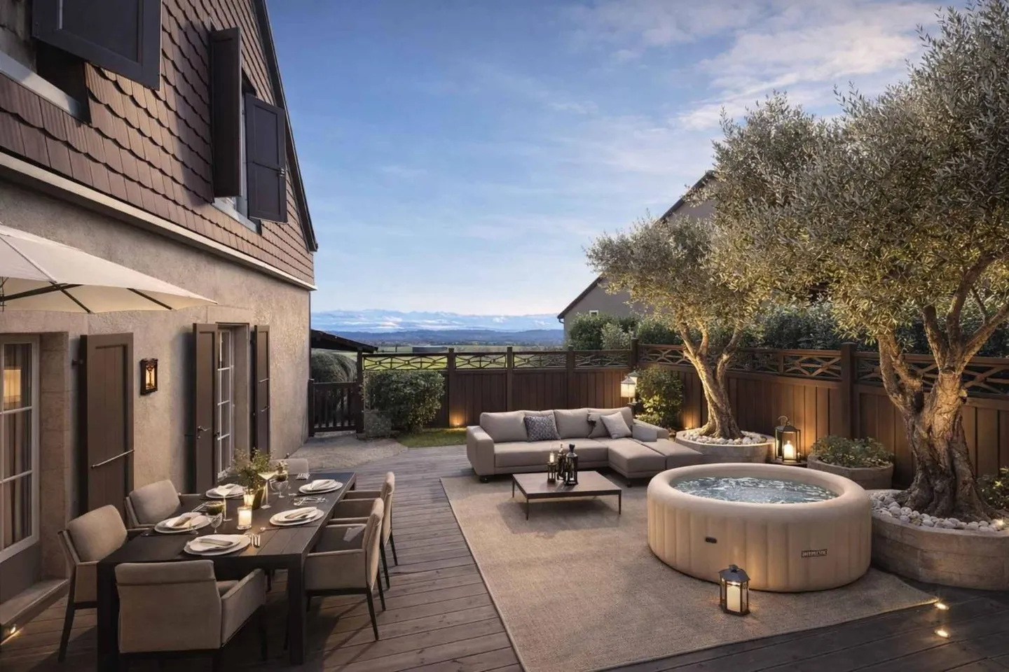 Magnificent renovated village house with charm, space and views of the Alps - Photo 1 of 13