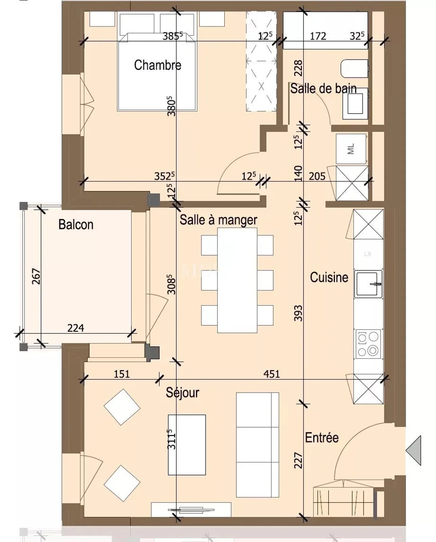 Wunderschöne neue 2,5-Zimmer-Wohnung im 3. Stock - Foto 6 von 10