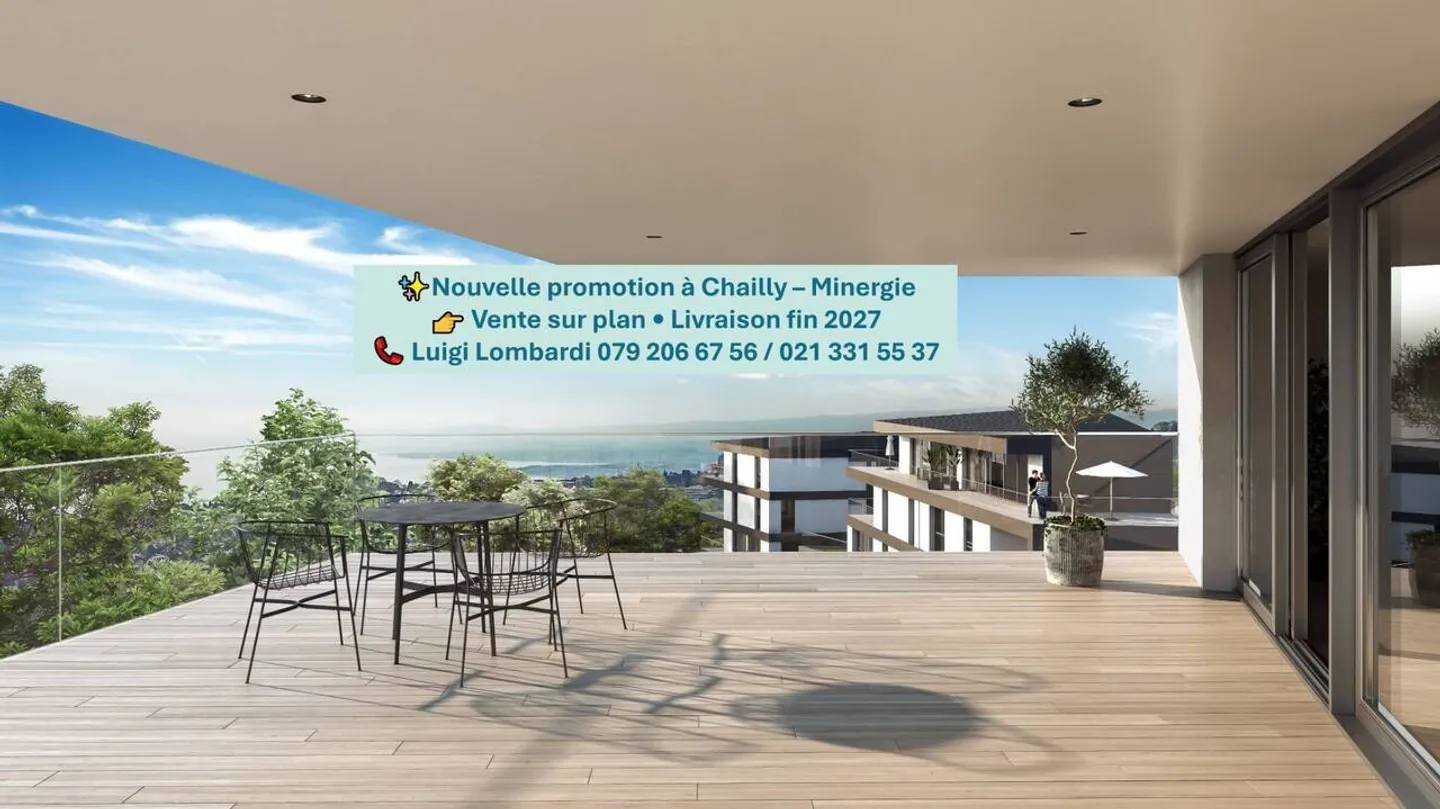 New residence in Chailly - 5.5 room duplex with south-facing balcony - Photo 1 of 7