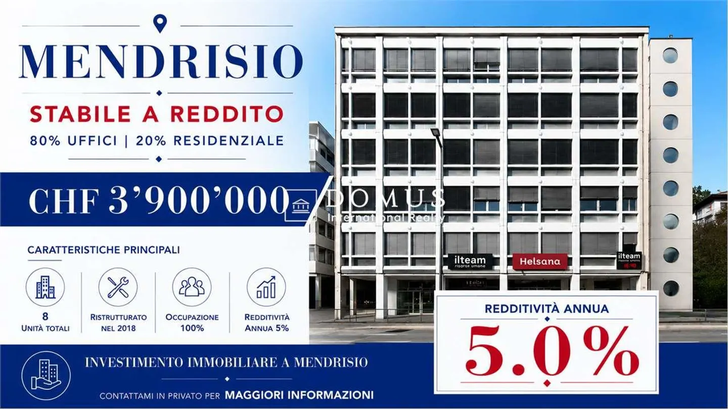 Mendrisio, mixed building at 5% - Photo 1 of 6