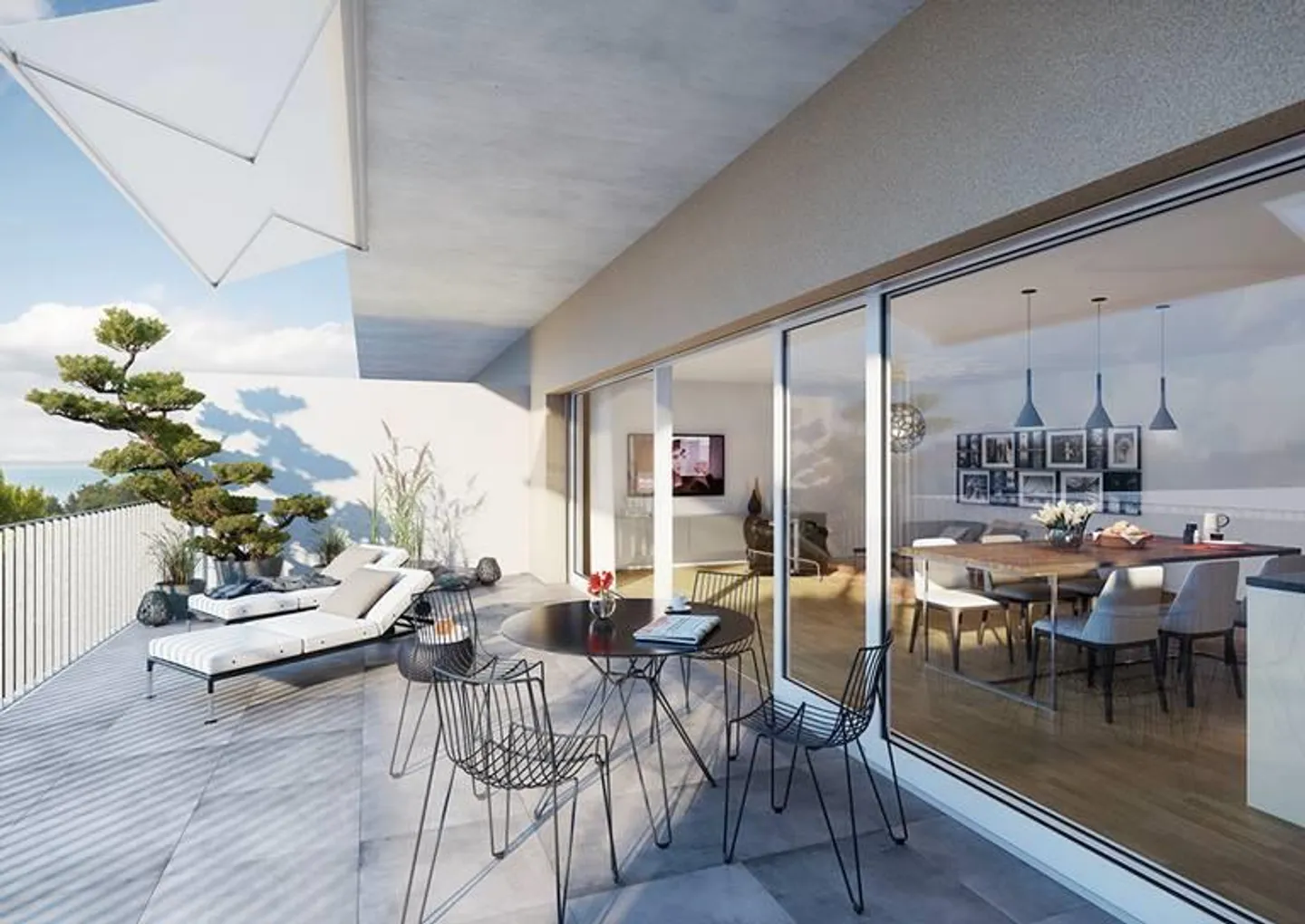 Magnifique attique de 2,5pces - Grande terrasse soleil levant - Photo 4 sur 4