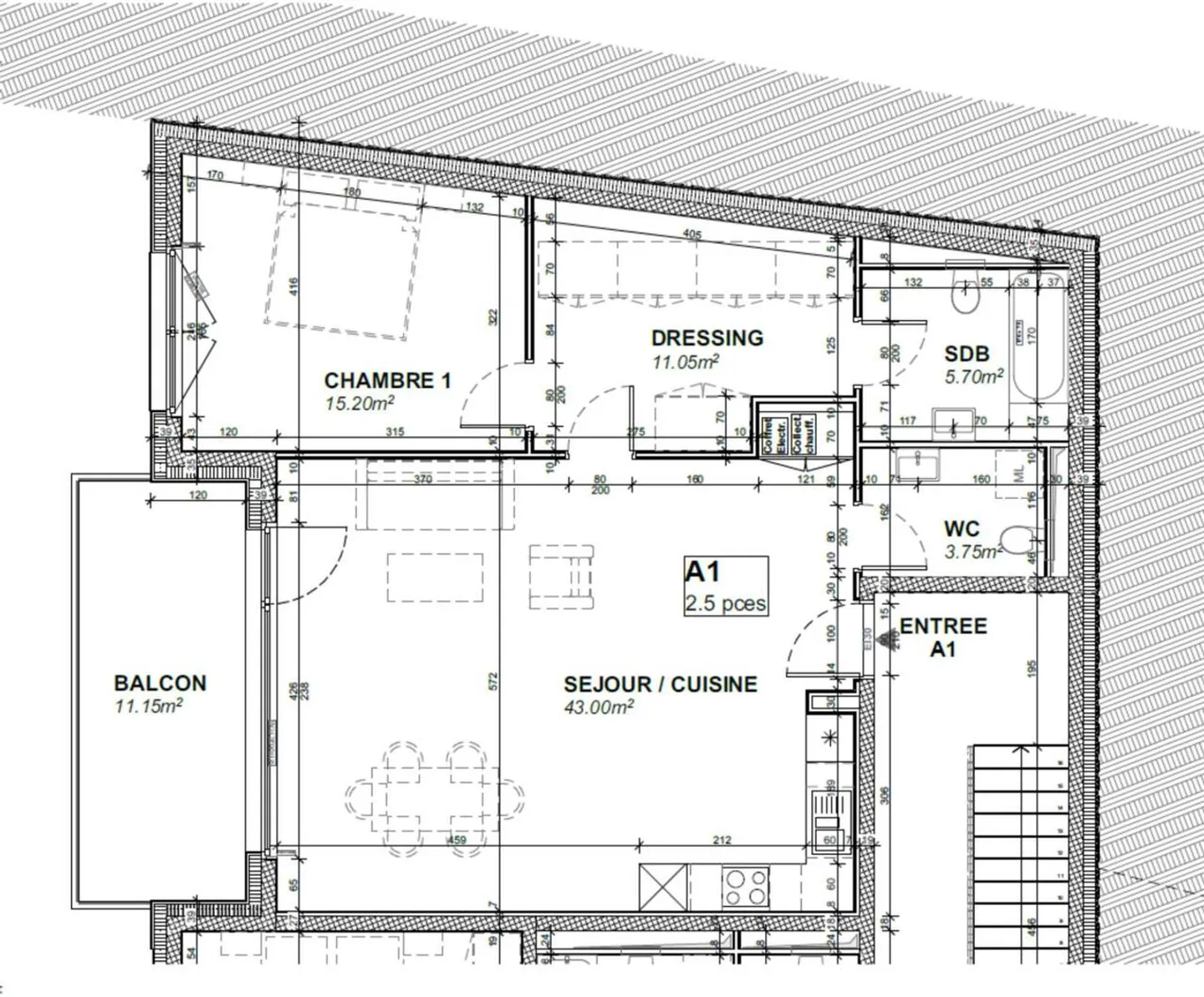 New building in Chailly - 2.5-room apartment with south balcony - Photo 2 of 6