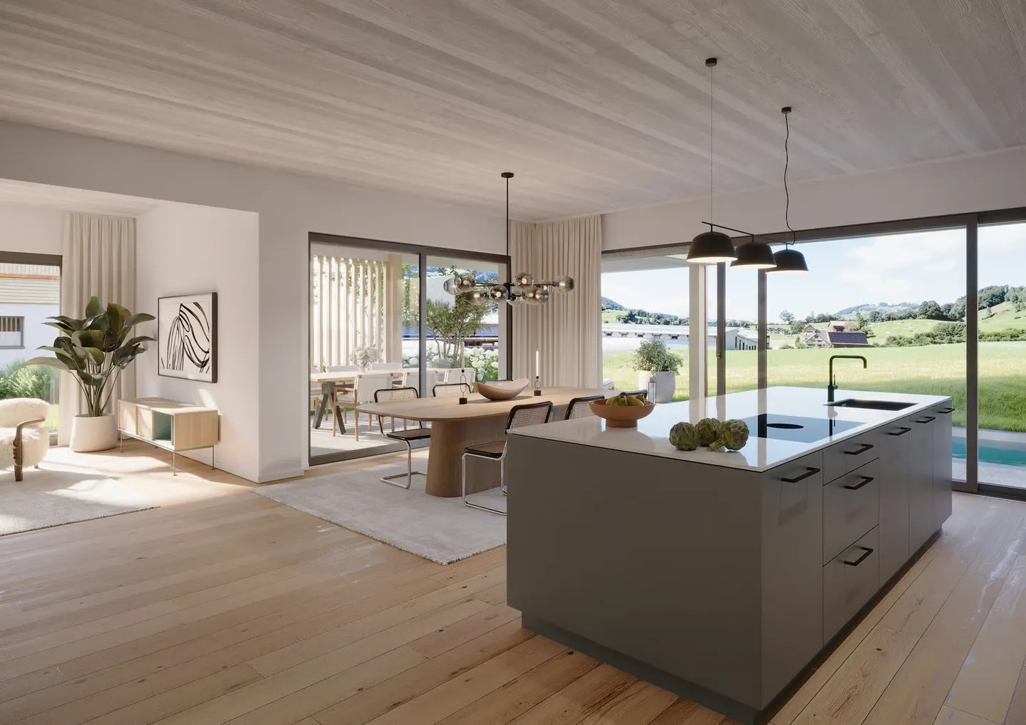 Maison individuelle spacieuse avec jardin et piscine - Photo 8 sur 11