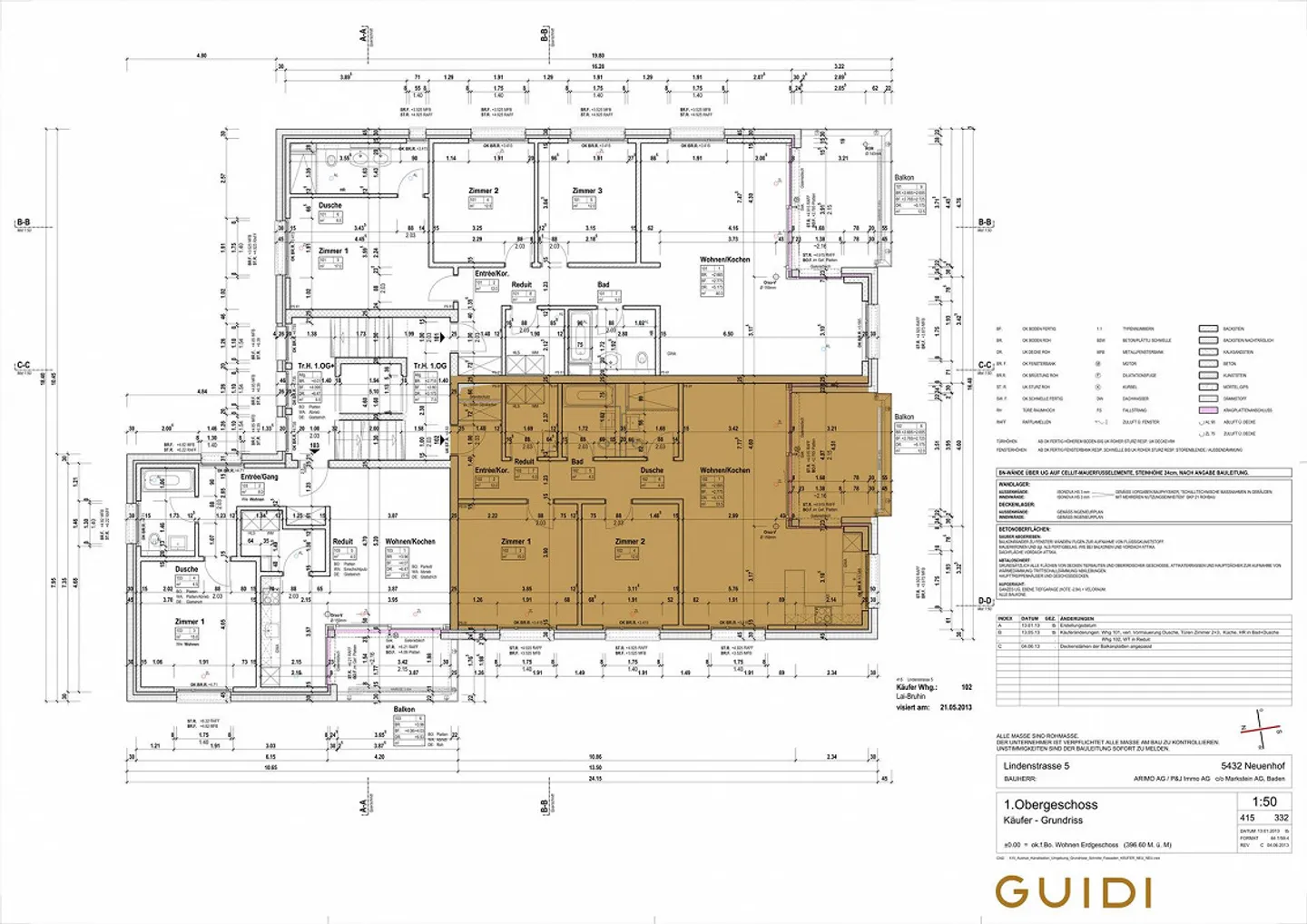 3.5 Zimmer Eigentumswohnung mit Balkon und Grünblick - Photo 14 sur 14