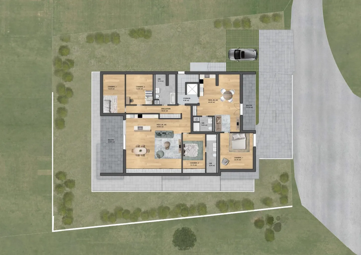 New 3.5-room apartment with terrace and private garden! - Photo 12 of 12