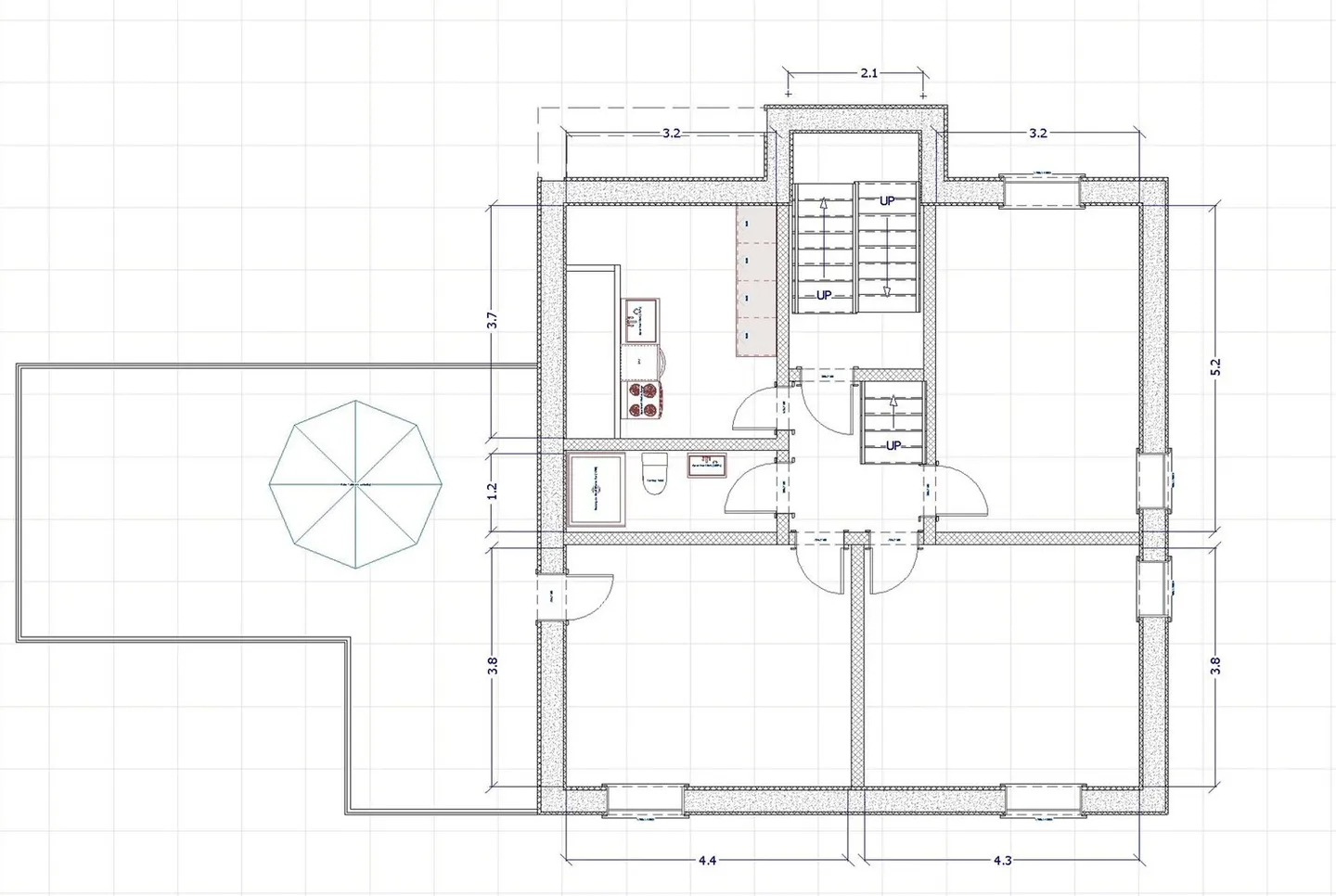 Unico: Appartamento duplex ristrutturato in un vecchio edificio con grande terrazza. - Foto 10 di 21