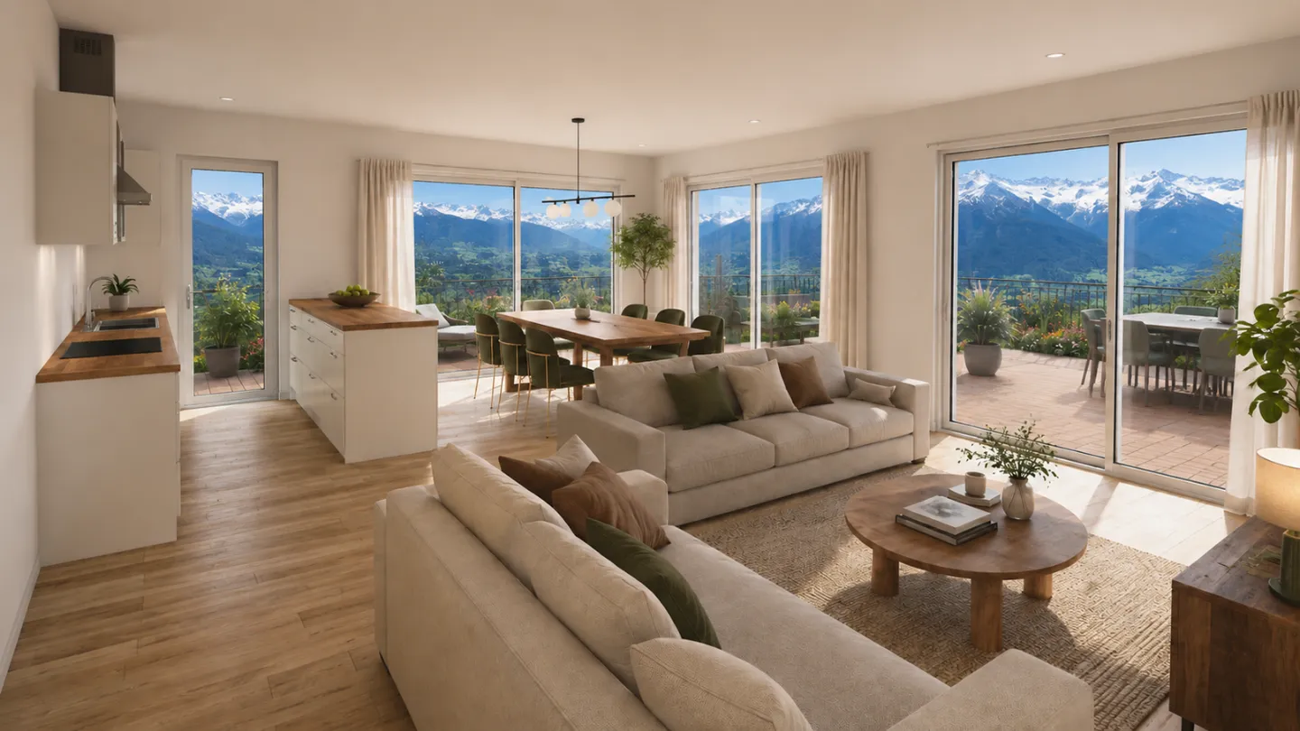 Magnificent new apartment with panoramic view - Foto 1 von 11