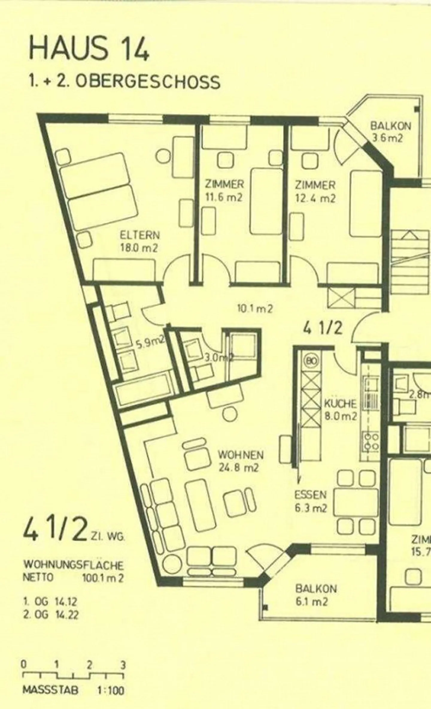 Grosszügige Familienwohnung im Grünen - Foto 8 von 8