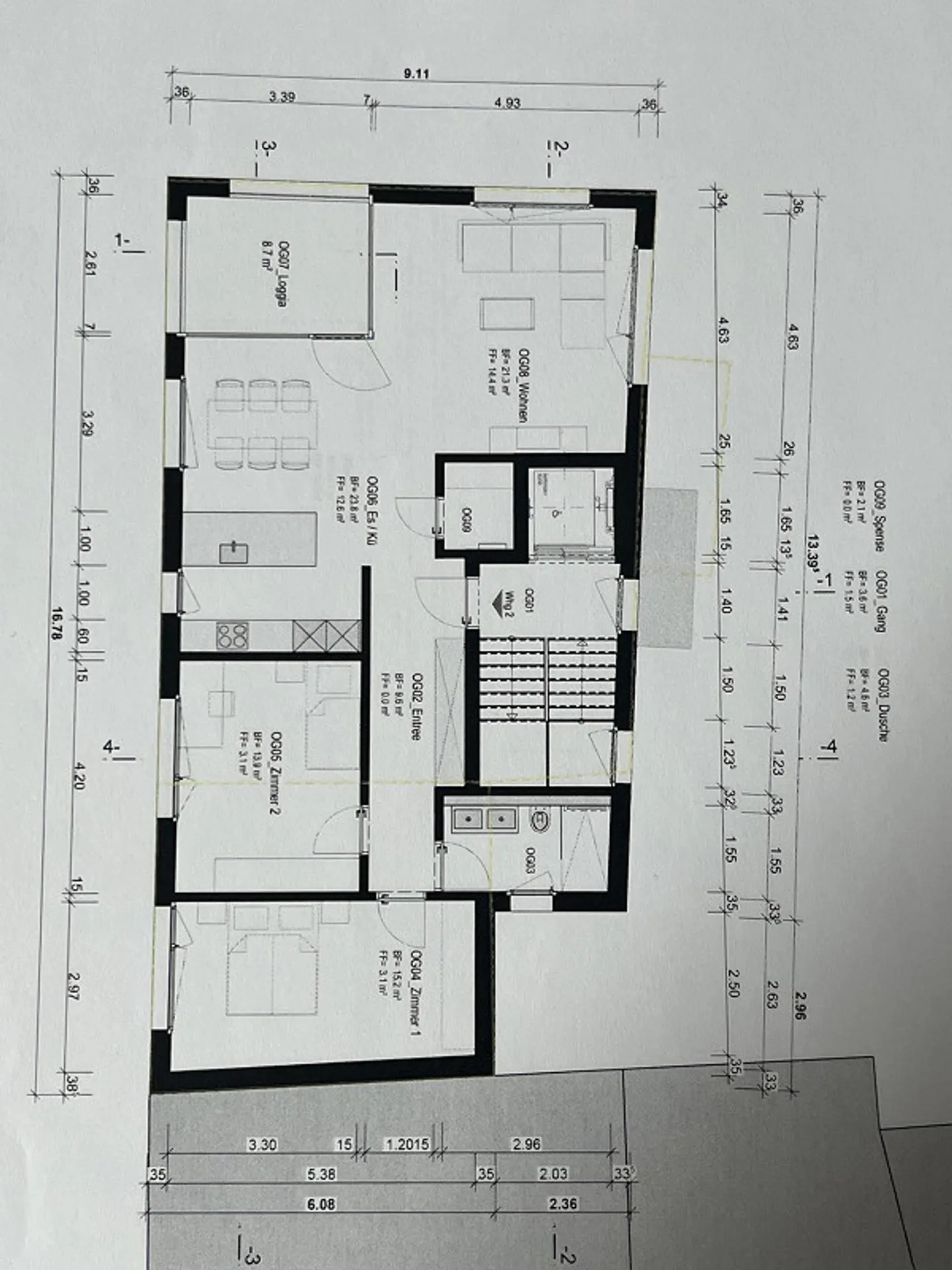 Ampio appartamento di 3.5 stanze nel centro del villaggio di Igis - Foto 11 di 11