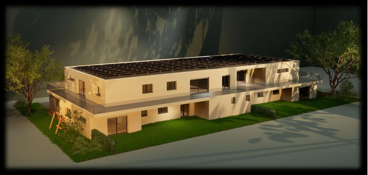 Lot 002 - 4,5 pièces neuf dans le bâtiment Gourmette avec 6 appartements - Photo 1 sur 3