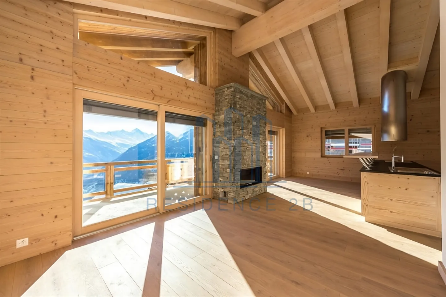 Magnificent Attic Penthouse 5.5 Rooms, Ski 4 Valleys - Thyon Les Collons - Photo 4 of 13