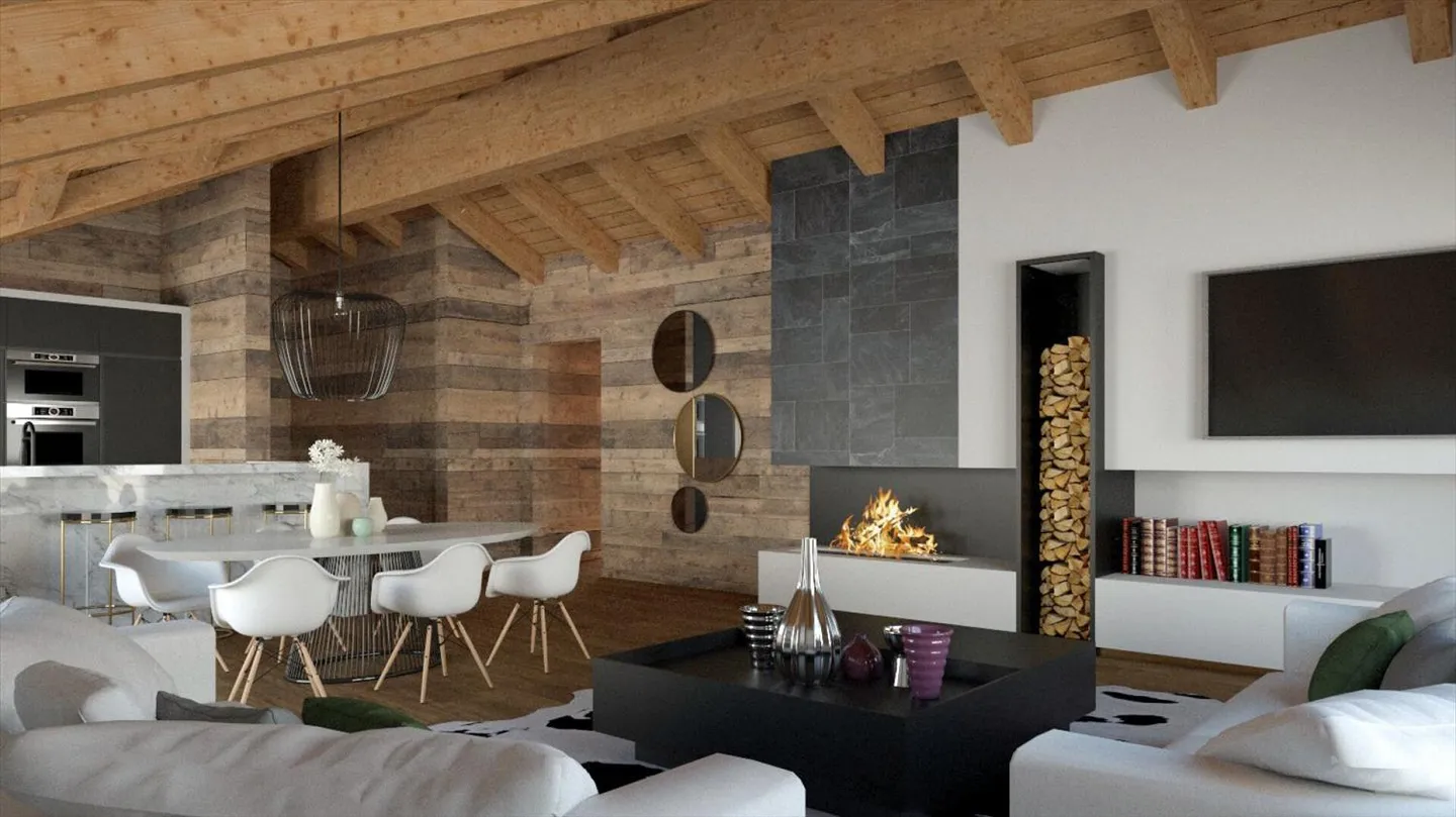 Magnificent Attic Penthouse 5.5 Rooms, Ski 4 Valleys - Thyon Les Collons - Photo 5 of 13