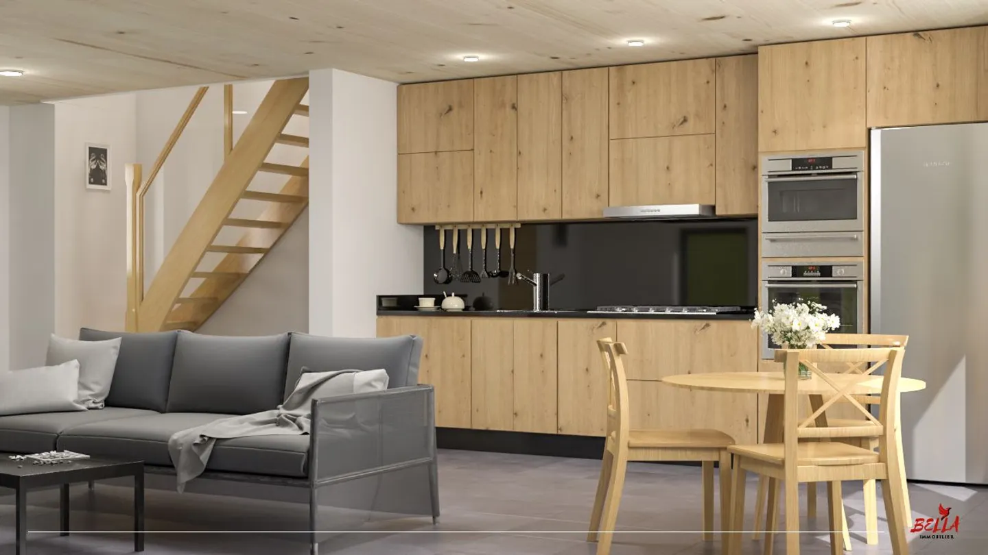 Beautiful 3.5-room duplex apartment in Chalais - Photo 1 of 12