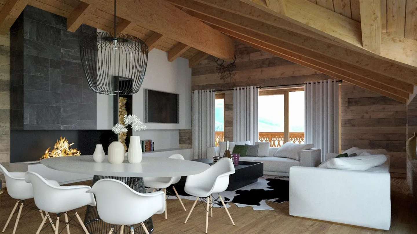 Magnificent Attic Penthouse 5.5 Rooms, Ski 4 Valleys - Thyon Les Collons - Photo 6 of 13