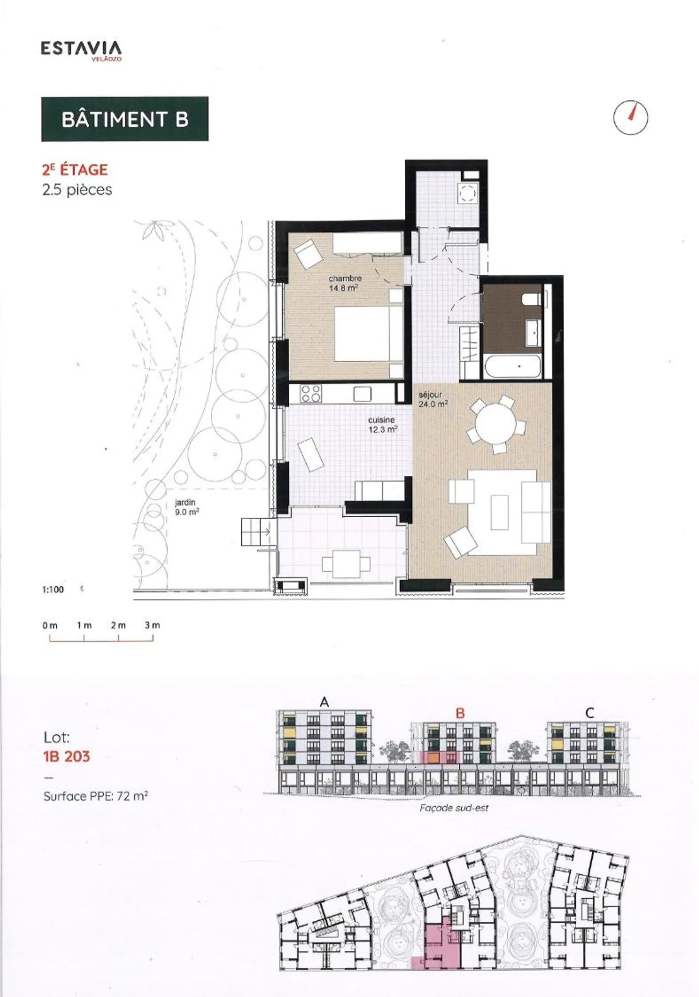 2,5-Zimmer-Wohnung - Foto 2 von 11