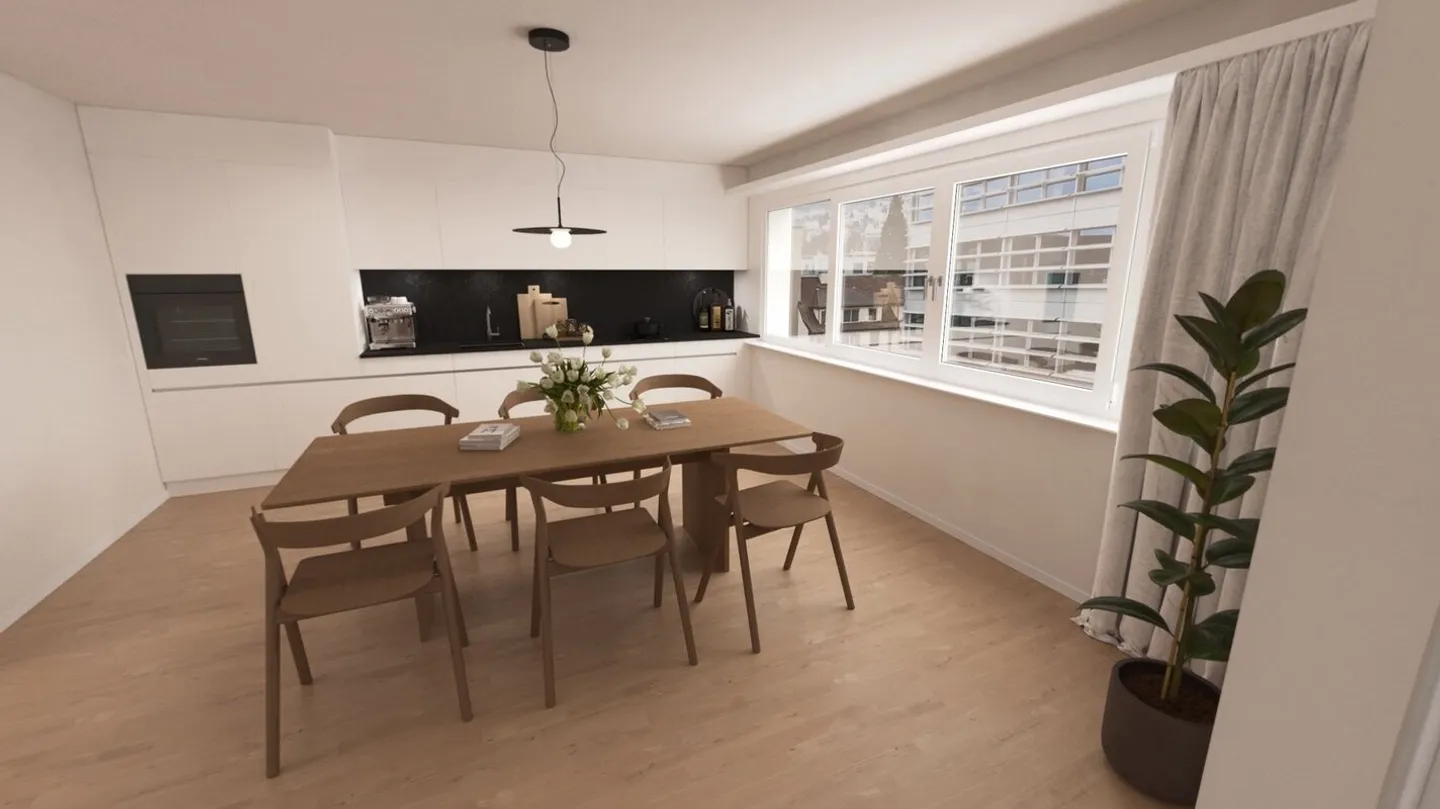 Modern studio apartment for first rental in the new construction project "Baarer Haus" in Zug - Photo 1 of 3