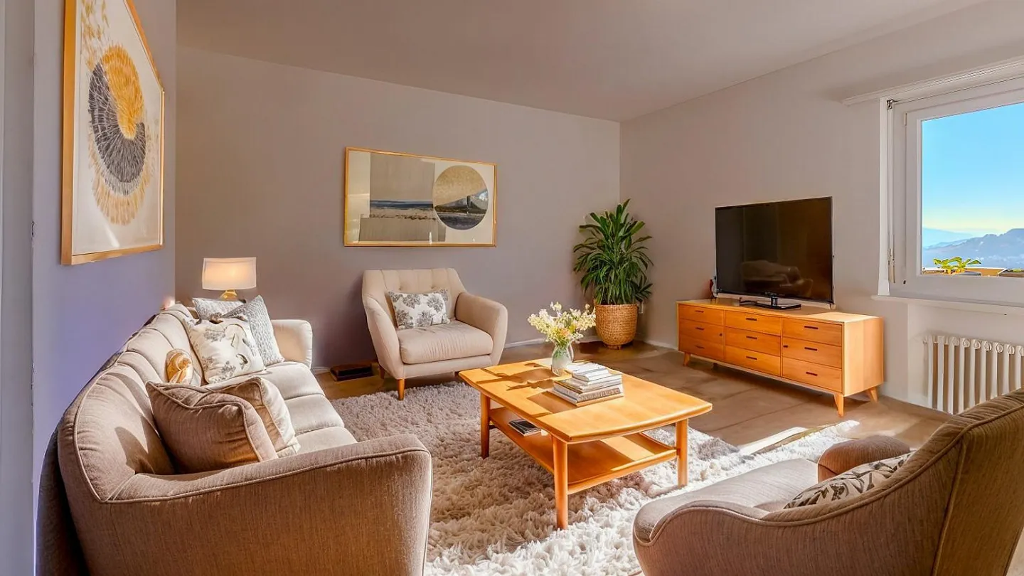 GERÄUMIGE 4.5-ZIMMER-WOHNUNG MIT TERRASSE IN CADRO - Foto 2 von 9