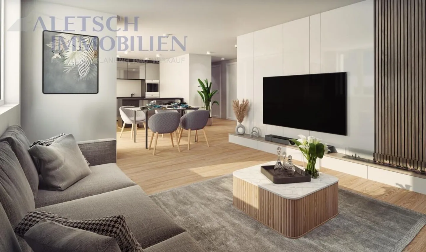 4.5-Zimmerwohnung mit grosser Loggia in Steg - Photo 2 of 6