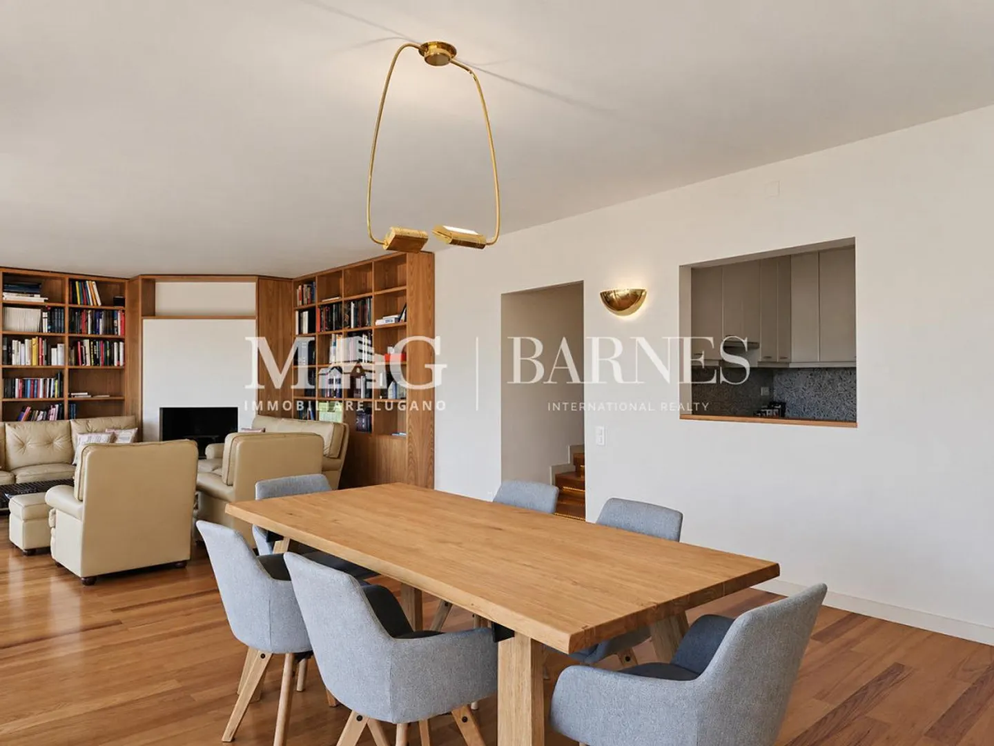 Collina d'Oro, Lugano: 3,5-Zimmer-Wohnung mit Terrassen und Garten - Foto 4 von 13