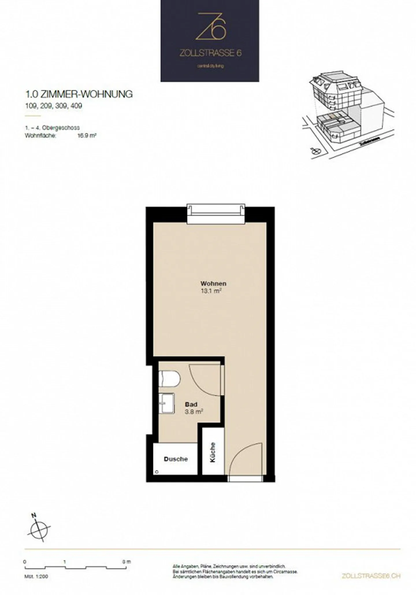 Studiowohnung direkt beim Zürich HB - Foto 5 von 8