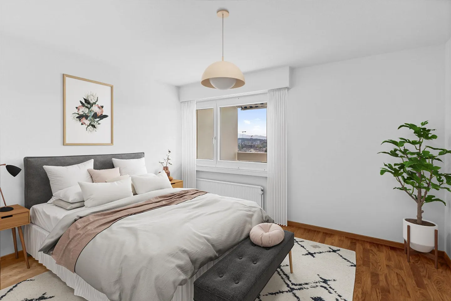 Bellissimo appartamento luminoso in una posizione tranquilla in affitto - Foto 2 di 10