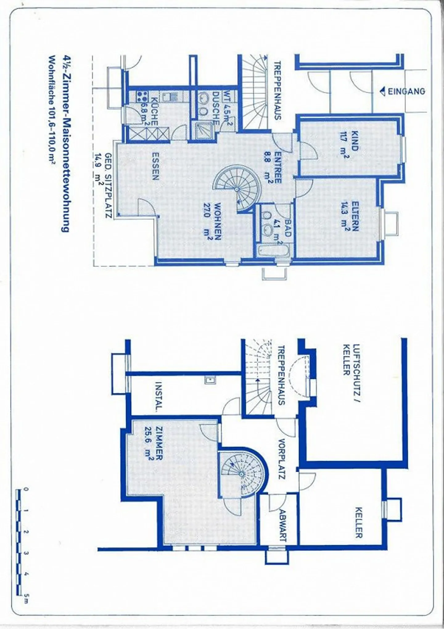 Appartamento duplex di 4,5 stanze con bel giardino - Foto 11 di 11