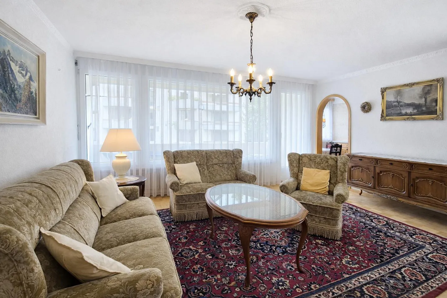 Charming 3.5-room cooperative apartment with mountain view - Photo 5 of 14