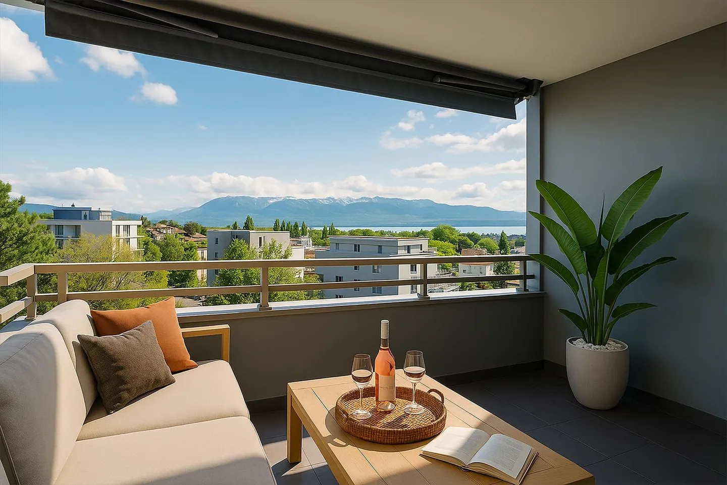 1007 Lausanne - Appartement de standing avec vue panoramique sur le lac Léman - Photo 1 sur 8