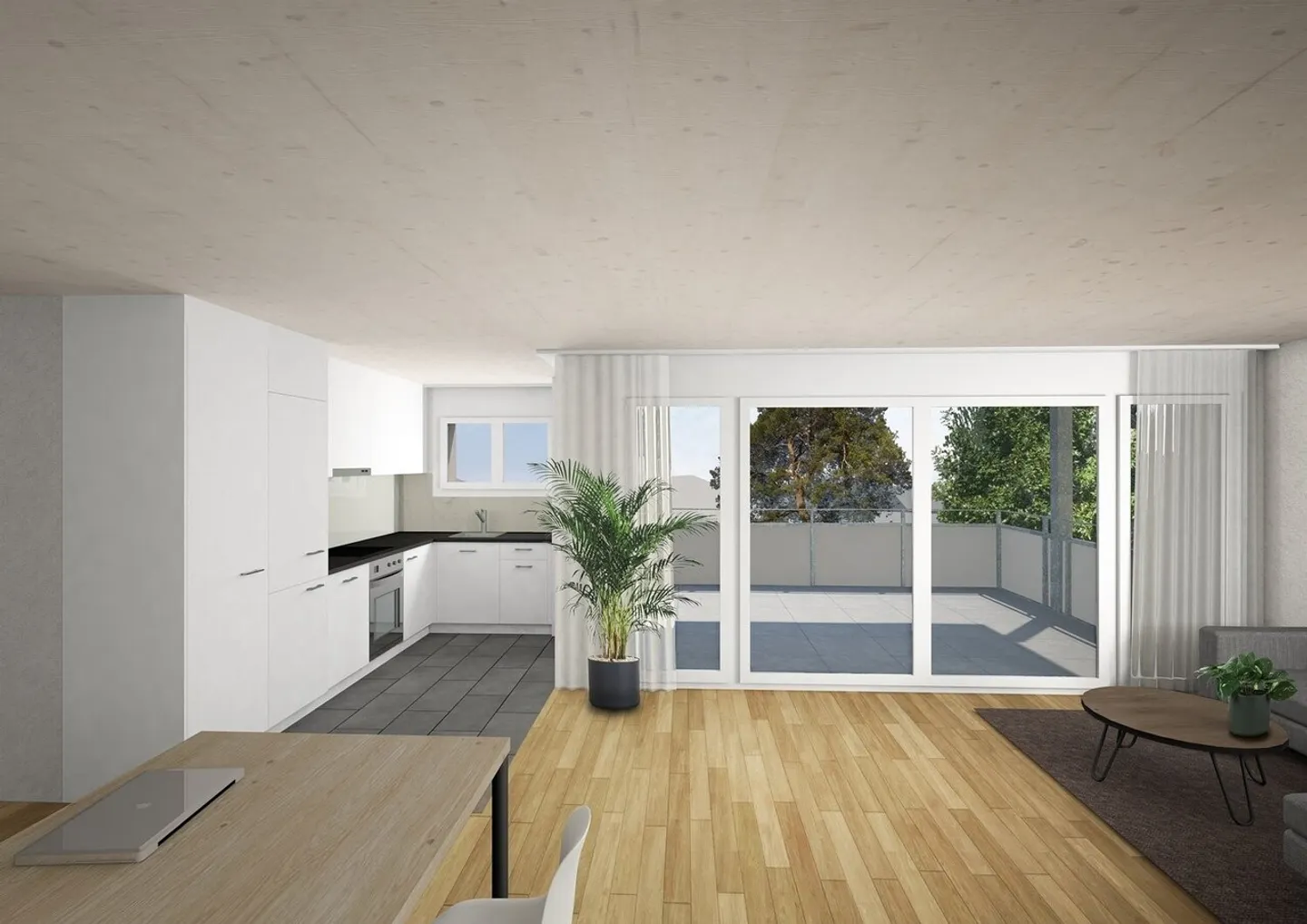 Appartement moderne 2.5 pièces - Photo 2 sur 8