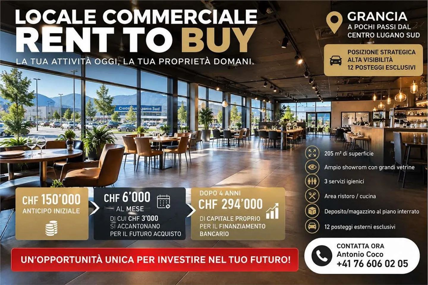Spazio commerciale con affitto con riscatto - Foto 2 di 2